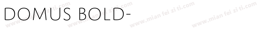 Domus Bold字体转换